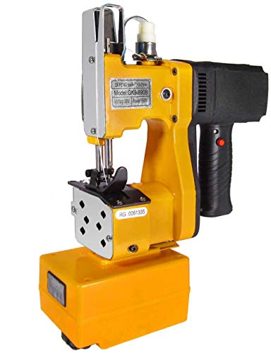 MXBAOHENG Maquina Coser Sacos 220V (con Batería) Maquina de Coser Lonas Con función de Tangente Manual y Automática  para Coser / Sellar Bolsas