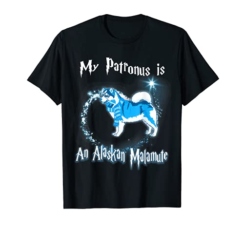 My Patronus is an Alaska Malamute Shirt amantes de los perros Camiseta