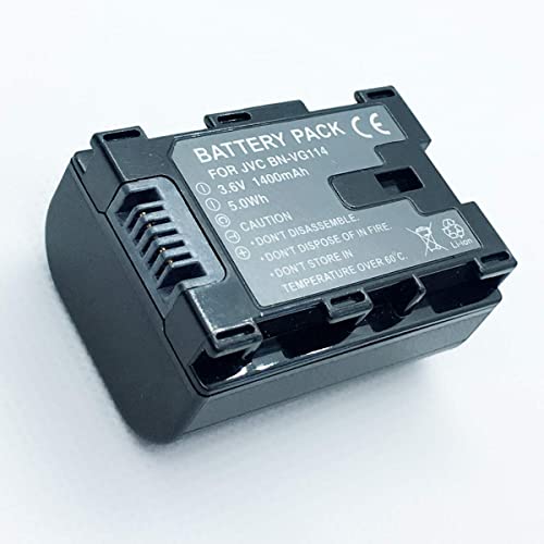 MZWNQ Piezas de Repuesto para impresoras Cámaras Recargables Kit de batería rápida Compatible con JVC Everio GZ-E100A, GZ-E100B, GZ-E100R, GZ- E100SEU Accesorios para videocámaras Full HD