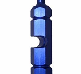 N NALUNOX Extractor de Válvulas Bicicleta-Herramienta Quitar Núcleo Válvula Neumático-Llave Obus Válvula Presta-Desmontar Presta Schrader extraíbles-Reparación Motocicleta-Multifunción-Color Azul