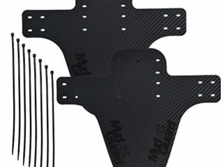 "N/A" Juego de 2 Guardabarros Bicicleta Montaña,Guardabarros de Bici contra Salpicaduras Mud Guard MTB,Mudguard Delantero y Trasero Compatible+8 Sujetacables,Negro