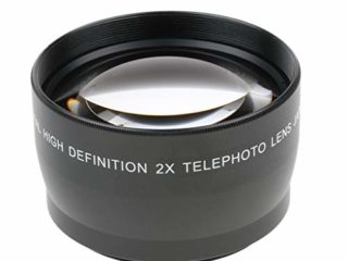 #N/A/a Lente Telefoto Teleobjetivo 2X 55 Mm Teleconvertidor para Canon Nikon