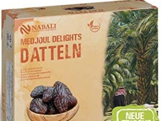 NABALI FAIRKOST Medjoul Dates Delight de Jordania I 100% natural aromático oriental y vegano I Dátiles medjool sin conservantes miel dulce y caramelo (1 kg)