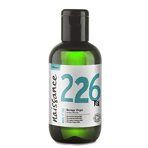 Naissance Aceite Vegetal de Borraja BIO 100ml - 100% puro, prensado en frío, certificado ecológico, vegano y no OGM