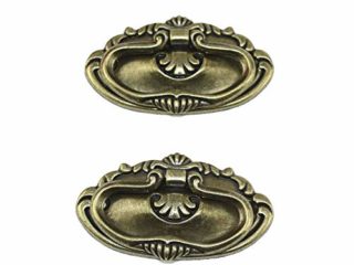 Namvo 4 tiradores de puerta para cajones, pomos de cocina, pomos de armario antiguos, tiradores con tornillos para muebles de cocina, hogar, bronce