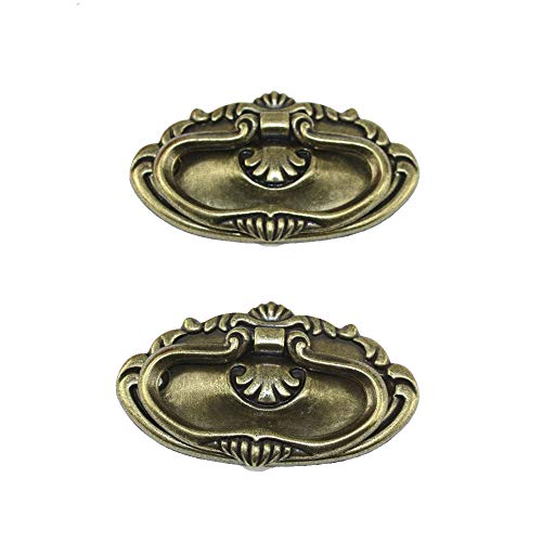 Namvo 4 tiradores de puerta para cajones, pomos de cocina, pomos de armario antiguos, tiradores con tornillos para muebles de cocina, hogar, bronce