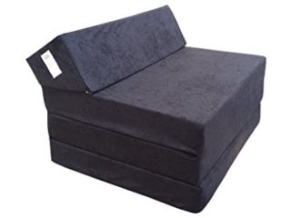 Natalia Spzoo Colchón Plegable Cama de Invitados colchón de Espuma 200x70 cm FM (Negro)