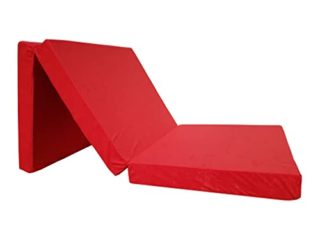 Natalia Spzoo Natalia Spzoo Cama de invitados, colchón plegable 195 x 65 x 8 cm (Rojo)