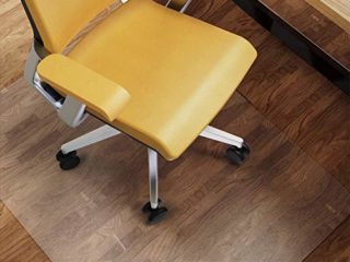 NATRKE Alfombrilla para Silla para Suelos Duros, Alfombrilla Grande para sillas de Escritorio 92 x 122 cm (3'x4 ') Estera para Silla de Oficina Hogar para Muebles Protector de Suelo de Madera
