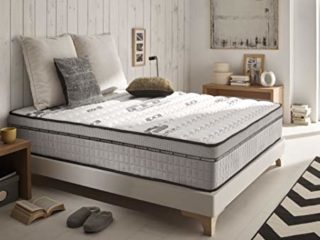 Naturalex | Visco Carbone | Colchón 135x190 Cm Viscoelástico con Carbonos Activos | Absorbe la Electricidad Estática | Núcleo Densidad Alta | Capacidad Adaptación | Reversible | 7 Zonas | Oekotex