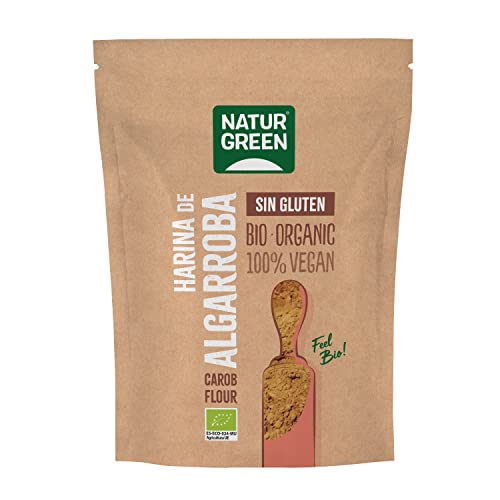 Naturgreen – Harina de Algarroba, Algarroba en Polvo Ecológica, Sustitutivo del Cacao, Alimento Natural, 100% Vegano – 500gr