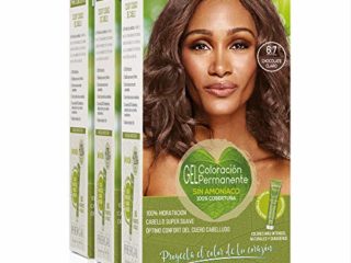 Naturtint Biobased | Coloración sin amoniaco | 6.7 Chocolate Claro | Pack de 3 | 100% cobertura de canas | Ingredientes vegetales | Color natural y duradero | 170 ml