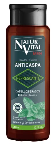 NaturVital MEN Champú Anticaspa Cabellos Graso - 300 ml