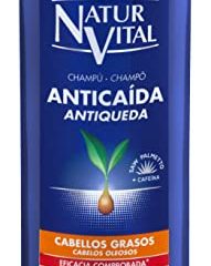 NaturVital Naturaleza y Vida Shampoo Anticaida Cabellos Grasos, Azul, 300 Mililitros