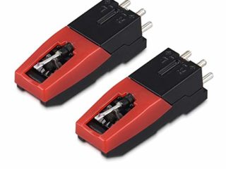Navaris 2x Agujas de recambio para tocadiscos - Aguja universal de reemplazo para tornamesa Crosley Technics Philips Auna Jensen - Con fonocaptor