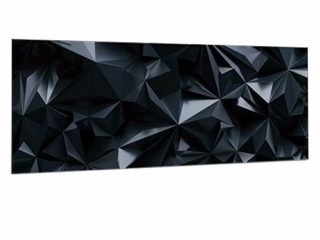Navaris Pizarra magnética de cristal - Tablero imantado para colgar notas - Panel magnético de pared con imanes y diseño geométrico - 80 x 30 CM
