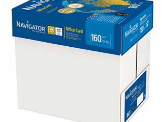 Navigator Office Card - Caja con folios de papel multifunción, 250 hojas, 5 paquetes, 160 g/m²