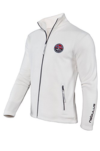 Nebulus Fleecejacke Norwegian - Forro para Hombre, Color Blanco, Talla XL
