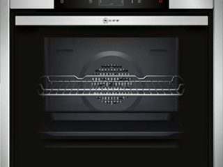 NEFF B55CR22N0 - Horno empotrable N70 (60 cm, A+, 71 l, acero inoxidable, Slide&Hide, ShiftControl y pirólisis, 12 modos de funcionamiento)