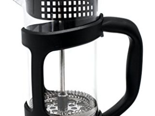 Nerthus FIH 319 Cafetera Francesa de Émbolo, PP/Vidrio de Borosilicato/SS, Negro, 350 ml