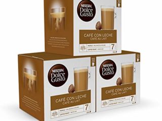 Nescafé Dolce Gusto Cápsulas de Café con Leche, 3 x 30 Cápsulas