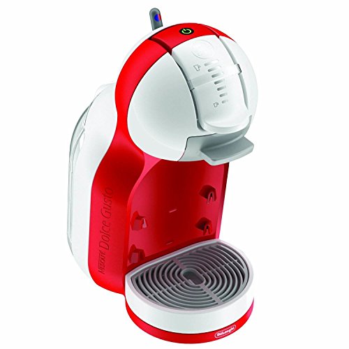 Nescafé Dolce Gusto Mini Me De'Longhi EDG305.WR - Cafetera automática de cápsulas, 15 bares de presión para bebidas frías y calientes. Color blanco y rojo