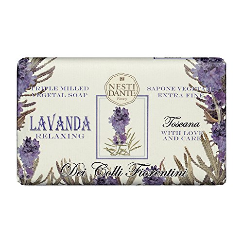 NESTI DANTE Dei Colli Fiorentini Jabón Vegetal de Triple Molienda, Lavanda, 250 g
