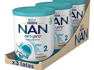 Nestlé Nan Optipro 2 Leche de Continuación en Polvo, 3 x 800g