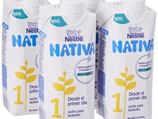 Nestle Nativa 1 Leche para lactantes - 4 Paquetes de 500 ml