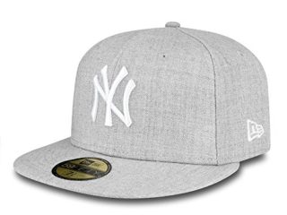 New Era 11044974 Gorra, Unisex Adulto, Gris/Blanco, 7.25