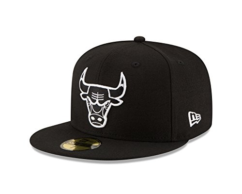 New Era NBA 9FIFTY - Gorra para Hombre, Color Negro y Blanco, Hombre, NBA 9FIFTY - Tapón de Pesca con Tapa, STOCKNBA-950 BLK WHI, Negro, Talla única