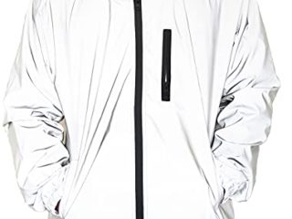 NewL Chaqueta Reflectante Ropa de Ciclismo para Hombres Deportes al Aire Libre para Hombres y Mujeres Chaqueta Reflectante con Capucha (XL)