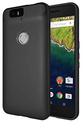 Nexus 6P Case, Diztronic Full Matte Slim-Fit Flexible TPU Case for Huawei Nexus 6P (2015) - Black - (N6P-FM-BLK)