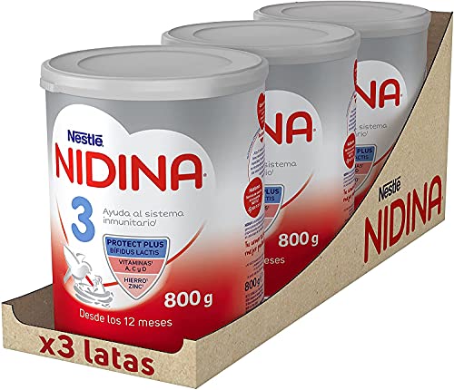 NIDINA Leche De Crecimiento A Partir De Los 12 Meses X800g, 3 Unidad