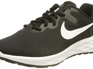 Nike Revolution 6 Zapatillas de Correr, Hombre, Negro (Black/White/Iron Grey), 43 EU