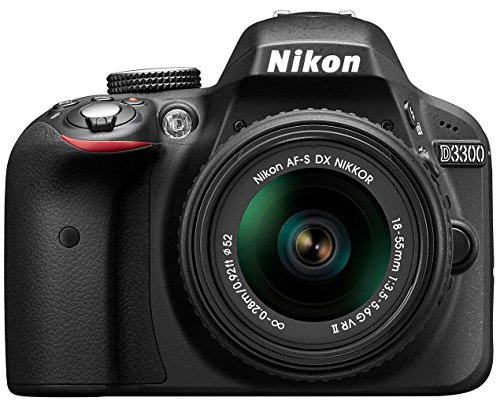 Nikon D3300 Cámara SLR Digital (24,2 MP, LCD de 3 pulgadas) - Negro (renovado)