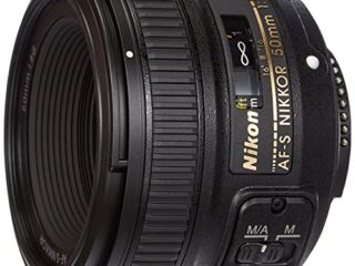 Nikon Nikkor - Objetivo para cámara AF-S 50mm f/1.8G (SLR, 7/6, estándar), Color Negro