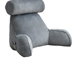 Niktule Almohada para el Esposo, Almohadas para Reposo en Cama con reposabrazos, Soporte para la Espalda Almohada Grande para la Cintura para Sentarse en la Cama, Leer, Relajarse y Ver televisión