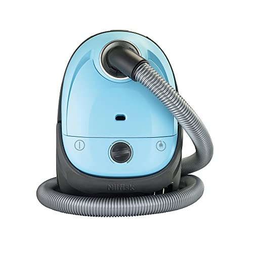 Nilfisk Aspirador de trineo básico One, pequeño, filtro EPA o HEPA, 3 L de capacidad, azul claro