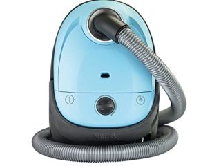 Nilfisk Aspirador de trineo básico One, pequeño, filtro EPA o HEPA, 3 L de capacidad, azul claro