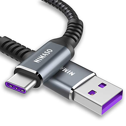 NIMASO Huawei Cable USB C 5A 3M,Cable USB Tipo C Carga Rápida 40W Supercharge y Sincronización para Huawei P40,P40 Pro,P40 Pro+,P40 Lite,P30 Pro,P30,P20 Lite,P20,Mate 20 Pro,Mate30,Mate20 RS,nova5 Pro