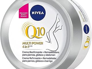 NIVEA Q10 Multi Power 4in1 Crema Reafirmante + Remodeladora (1 x 300 ml), crema corporal reafirmante con coenzima Q10, crema hidratante para piernas, glúteos y abdomen