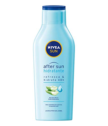 NIVEA SUN After Sun Loción hidratante, calmante para el cuidado de la piel tras la exposición al sol, cuidado solar con aloe vera - 200 ml