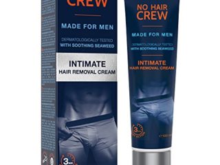NO HAIR CREW Crema Depilatoria Íntima Premium - Extra Suave Hecha Para Hombres, 100 ml