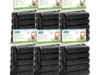 Nobleza - 1800 Conde Bolsas de Caca Perro Bolsas para excrementos de Perros Pack de 120 Rollos. Color Negro