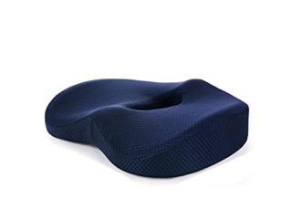 NOENO | Cojin coxis de Espuma de Memoria, Cojines para sillas de Oficina, Cojin Ortopédico, Lumbar, Cojín viscoelastico para Asiento, antihemorroides, Coche, Sillas Gaming, Silla de Ruedas