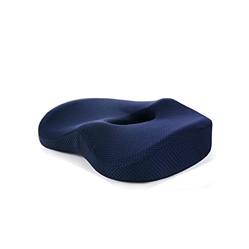 NOENO | Cojin coxis de Espuma de Memoria, Cojines para sillas de Oficina, Cojin Ortopédico, Lumbar, Cojín viscoelastico para Asiento, antihemorroides, Coche, Sillas Gaming, Silla de Ruedas