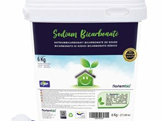 Nortembio Bicarbonato de Sodio Ecológico 6 Kg. Insumo de Origen Natural. Bicarbonato Sódico Sin Aluminio. E-Book con Usos de Limpieza Incluido.
