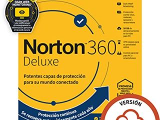 Norton 360 Deluxe 2022 - Antivirus software para 5 Dispositivos y 15 meses de suscripción con renovación automática, Secure VPN y Gestor de contraseñas, para PC, Mac tableta y smartphone