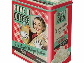 Nostalgic-Art Caja de Almacenamiento Retro L Have A Coffee – Idea de Regalo para Aficionados a Nostalgia, Lata Grande de café, Diseño Vintage, 3 l